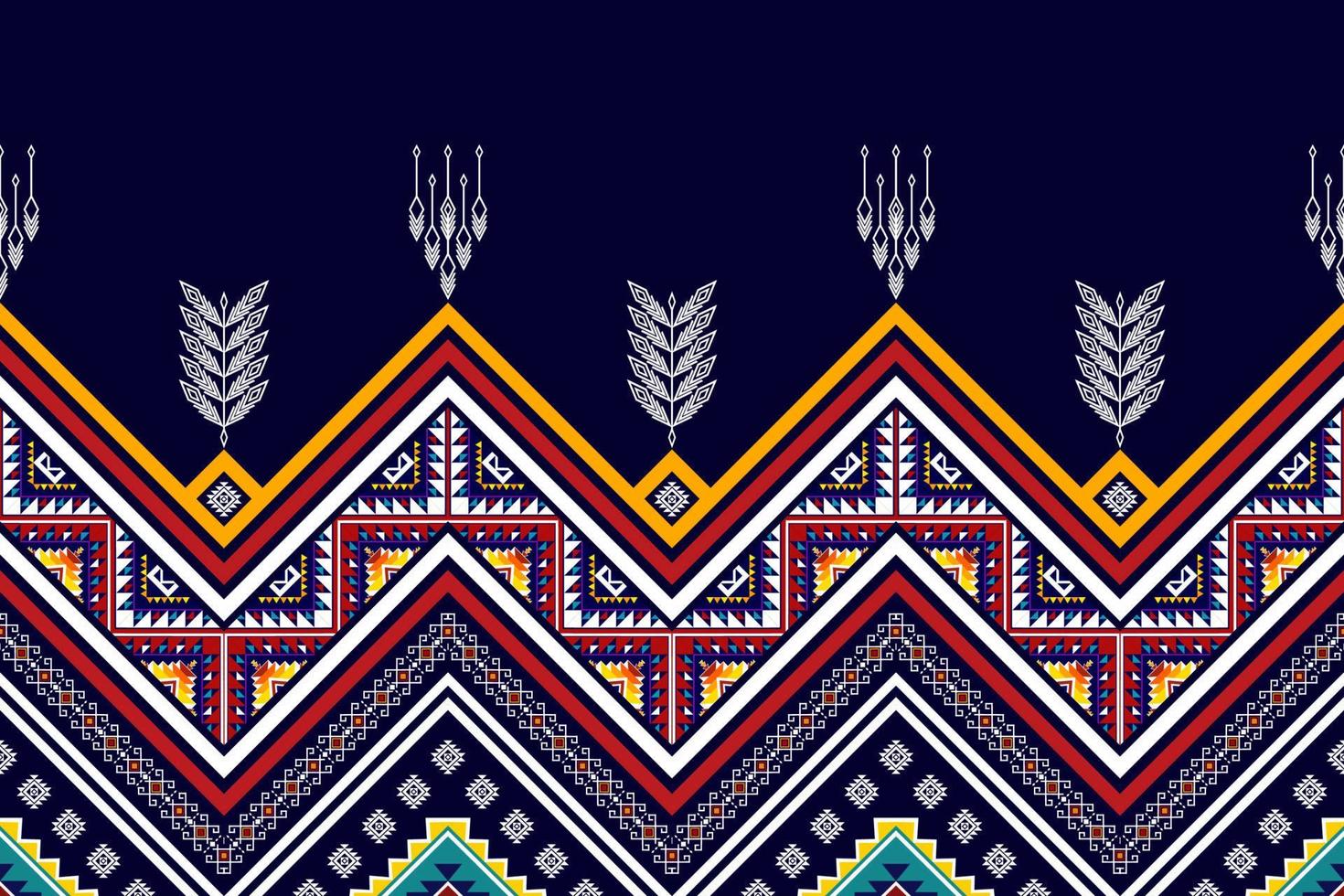 design de padrão sem emenda étnico ikat. tecido asteca tapete mandala ornamentos têxteis decorações papel de parede. fundo de vetor de bordado tradicional de peru étnica boho tribal tribal