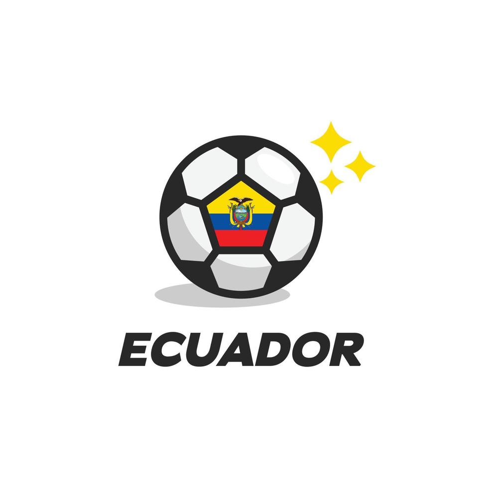 bandeira de bola do equador vetor