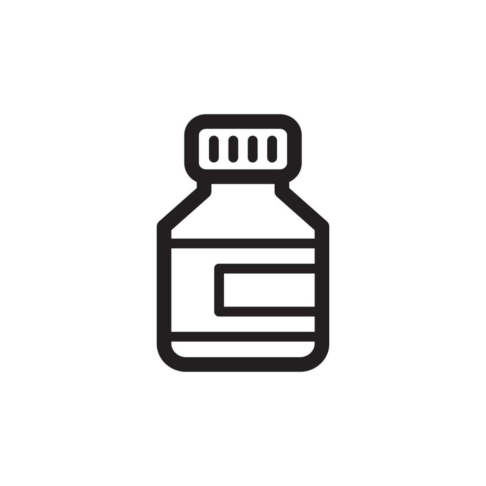 ícone de pílula de garrafa eps 10 vetor