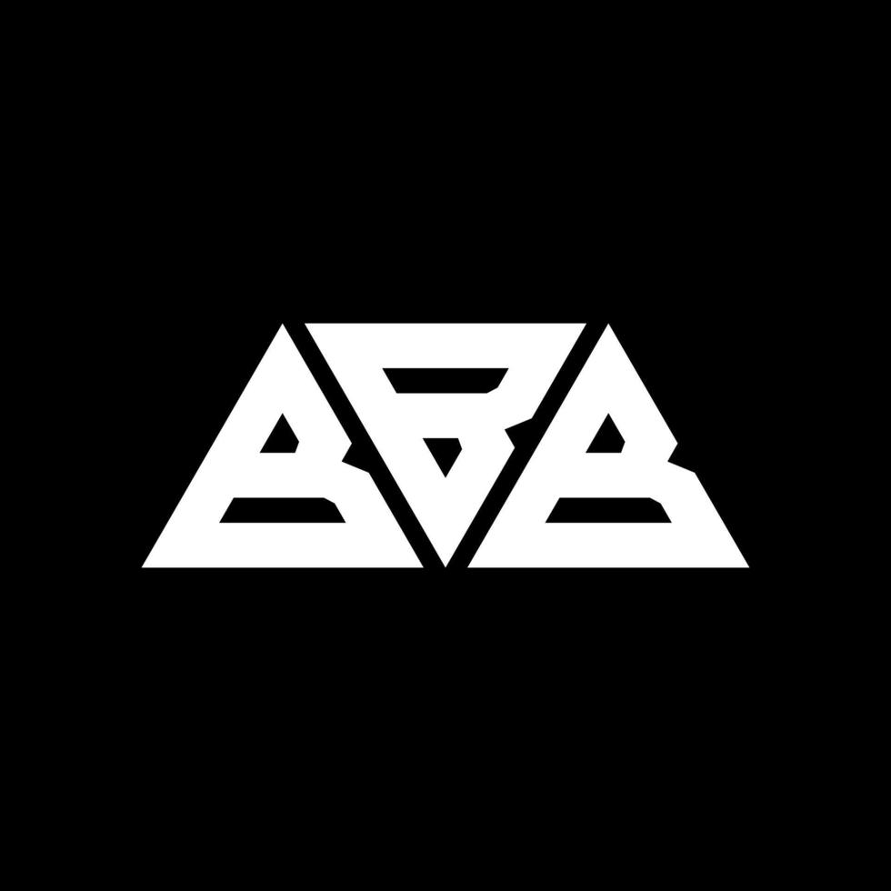 design de logotipo de letra triângulo bbb com forma de triângulo. monograma de design de logotipo de triângulo bbb. modelo de logotipo de vetor de triângulo bbb com cor vermelha. logotipo triangular bbb logotipo simples, elegante e luxuoso. bbb