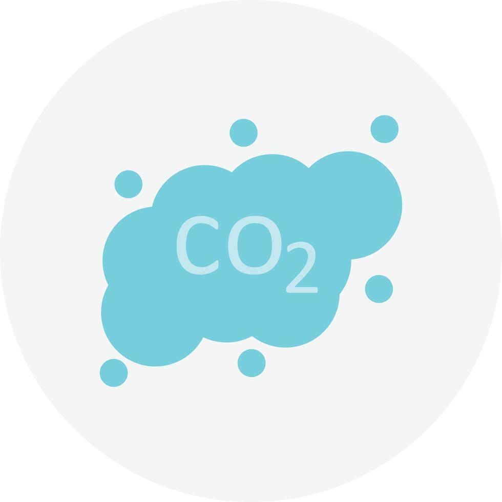 círculo plano de co2 vetor