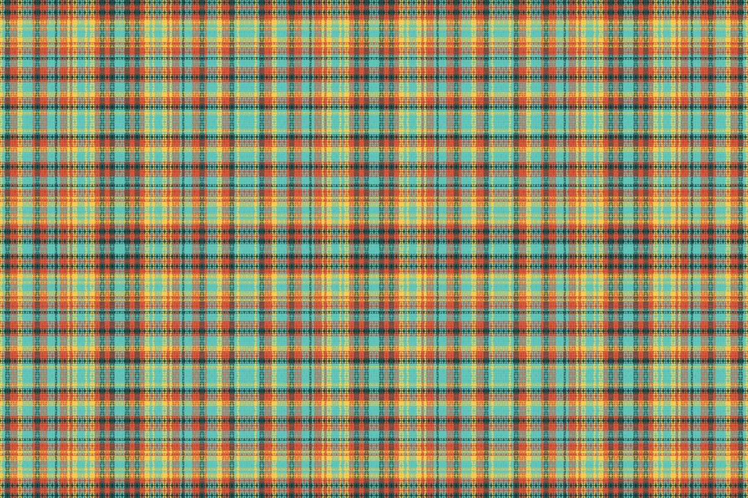 padrão xadrez tartan com textura e cor retrô. vetor