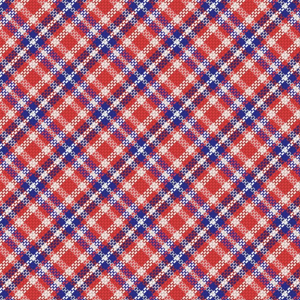 padrão xadrez tartan com textura e cor retrô. vetor