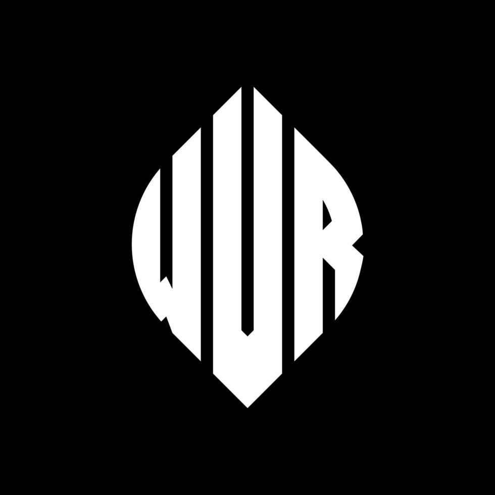 design de logotipo de carta de círculo wvr com forma de círculo e elipse. letras de elipse wvr com estilo tipográfico. as três iniciais formam um logotipo circular. wvr círculo emblema abstrato monograma carta marca vetor. vetor