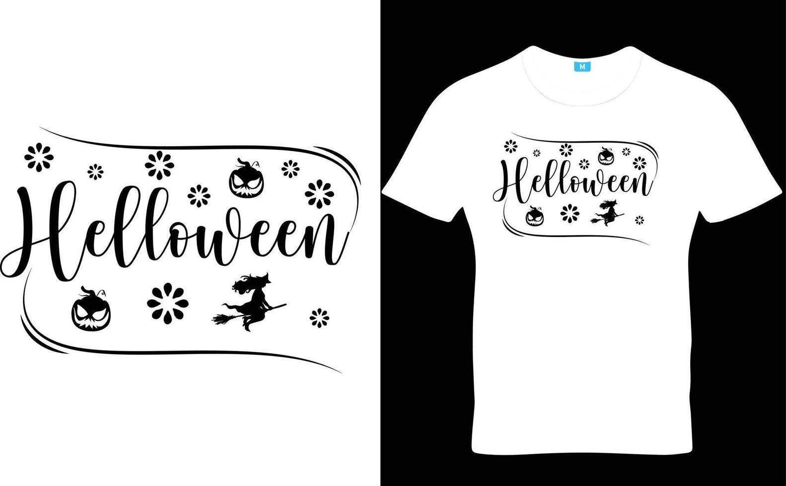 desenho de t-shirt halloween vetor