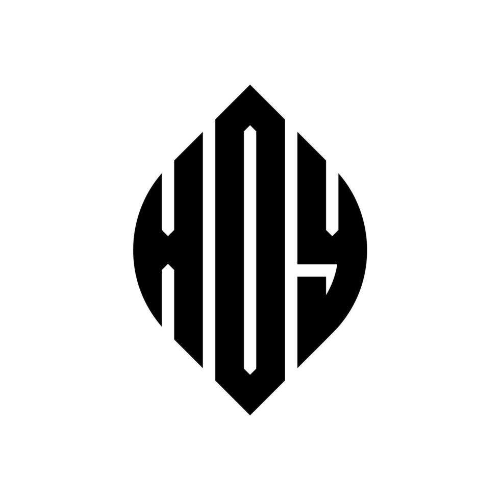 design de logotipo de letra de círculo xdy com forma de círculo e elipse. letras de elipse xdy com estilo tipográfico. as três iniciais formam um logotipo circular. xdy círculo emblema abstrato monograma carta marca vetor. vetor