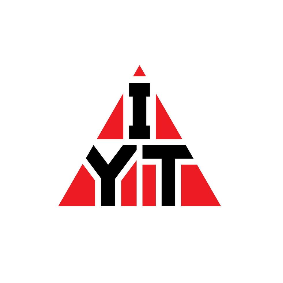 iys design de logotipo de letra de triângulo com forma de triângulo. monograma de design de logotipo de triângulo iys. modelo de logotipo de vetor de triângulo iys com cor vermelha. logotipo triangular iys logotipo simples, elegante e luxuoso.