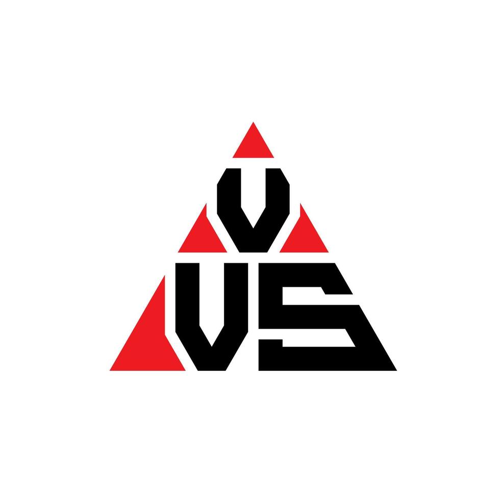 vvs design de logotipo de letra de triângulo com forma de triângulo. monograma de design de logotipo de triângulo vvs. modelo de logotipo de vetor de triângulo vvs com cor vermelha. logotipo triangular vvs logotipo simples, elegante e luxuoso.