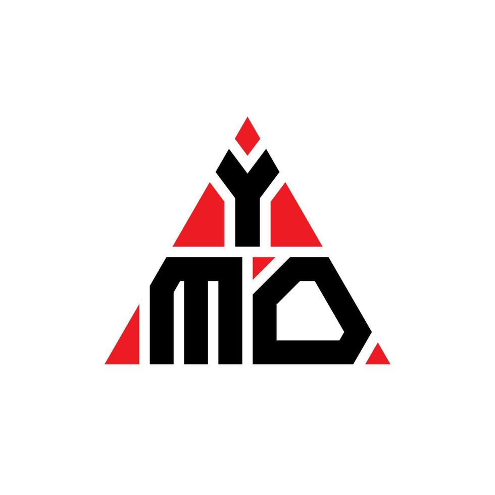 design de logotipo de letra triângulo ymo com forma de triângulo. monograma de design de logotipo de triângulo ymo. modelo de logotipo de vetor de triângulo ymo com cor vermelha. logotipo triangular ymo logotipo simples, elegante e luxuoso.