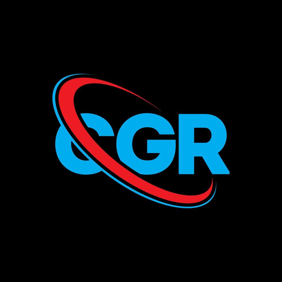 logotipo cgr. carta cgr. design de logotipo de carta cgr. iniciais cgr logotipo ligado com círculo e logotipo monograma em maiúsculas. tipografia cgr para marca de tecnologia, negócios e imóveis. vetor