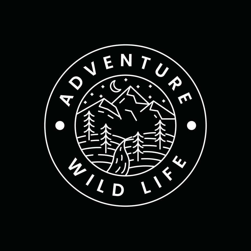 logotipo de aventura para sua marca vetor