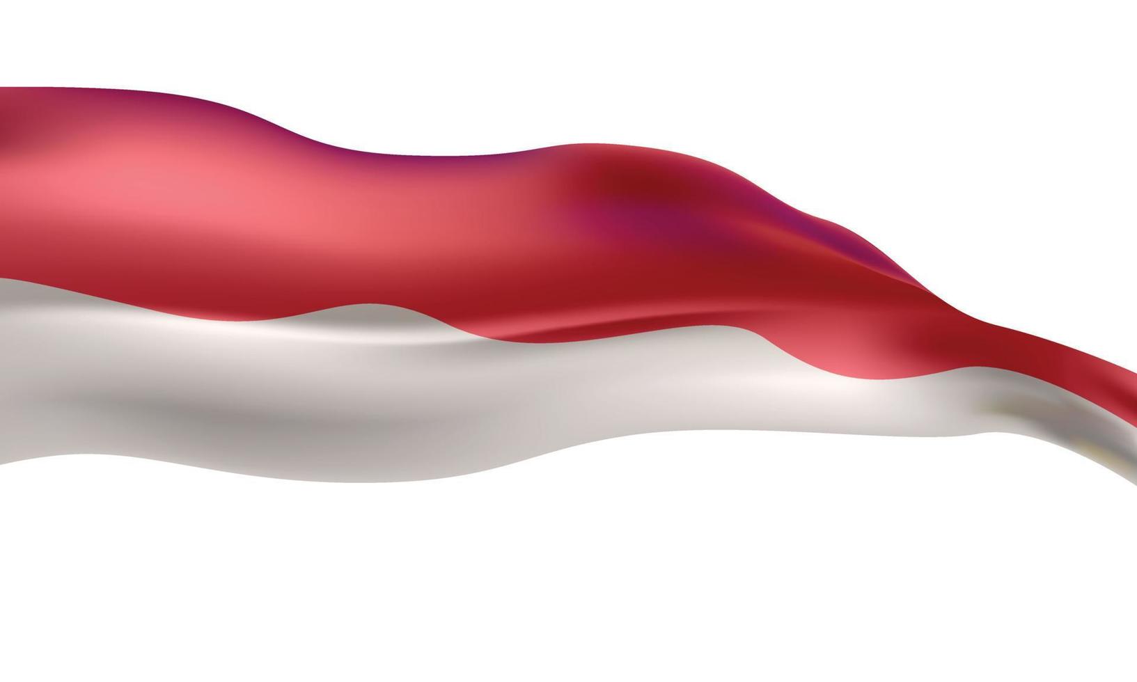 bandeira vermelha vetorial branca, bandeira da indonésia vetor