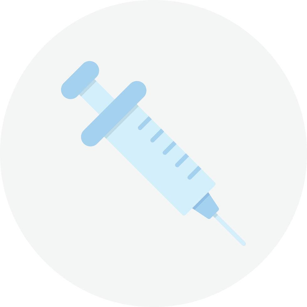 círculo plano de seringa vetor