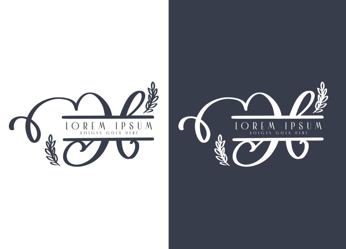 modelo de design de logotipo floral minimalista letra k vetor