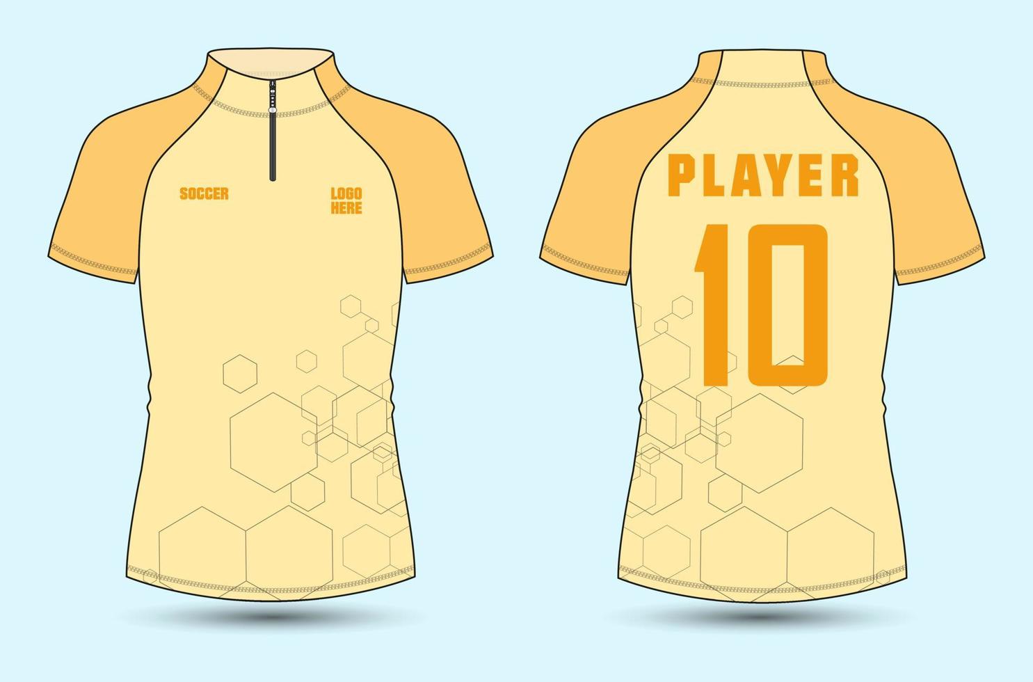 modelo de ilustração vetorial de camisa de ciclismo de manga curta raglan vetor