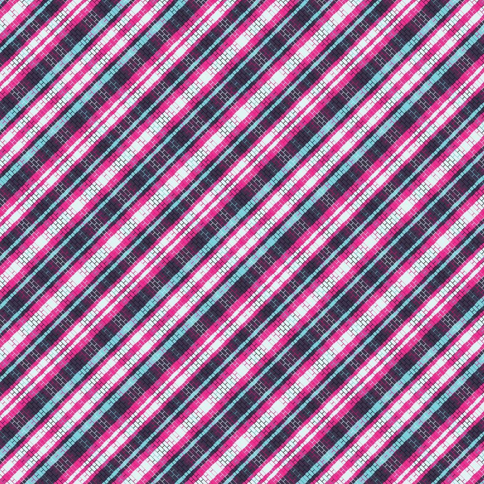 padrão xadrez tartan com textura e cor retrô. vetor