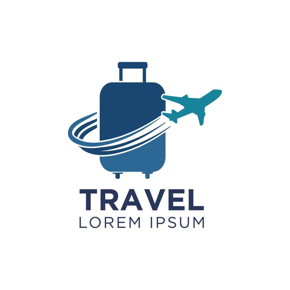 logotipo de viagem moderno e profissional vetor