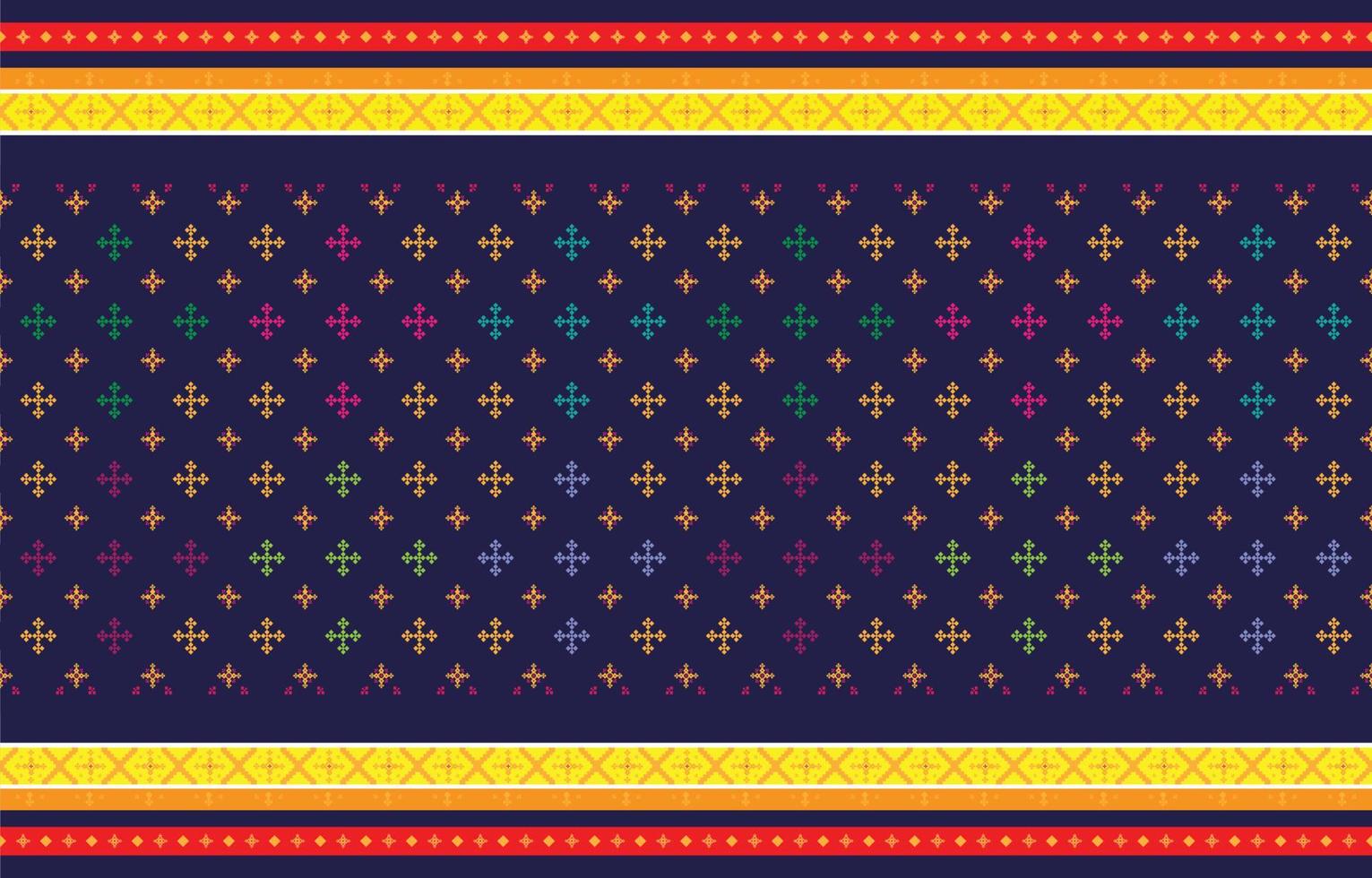 padrões geométricos e tribais abstratos, padrões de tecidos locais de design de uso e design inspirado em tribos indígenas. ilustração vetorial geométrica vetor