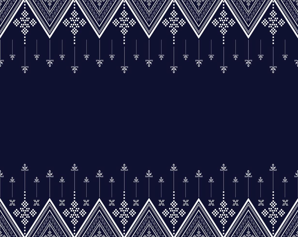 design de padrão étnico geométrico tradicional, uma textura usada para saia, tapete, papel de parede, roupas, embrulho, batik, tecido, roupas, moda, camisa e ilustração vetorial vetor