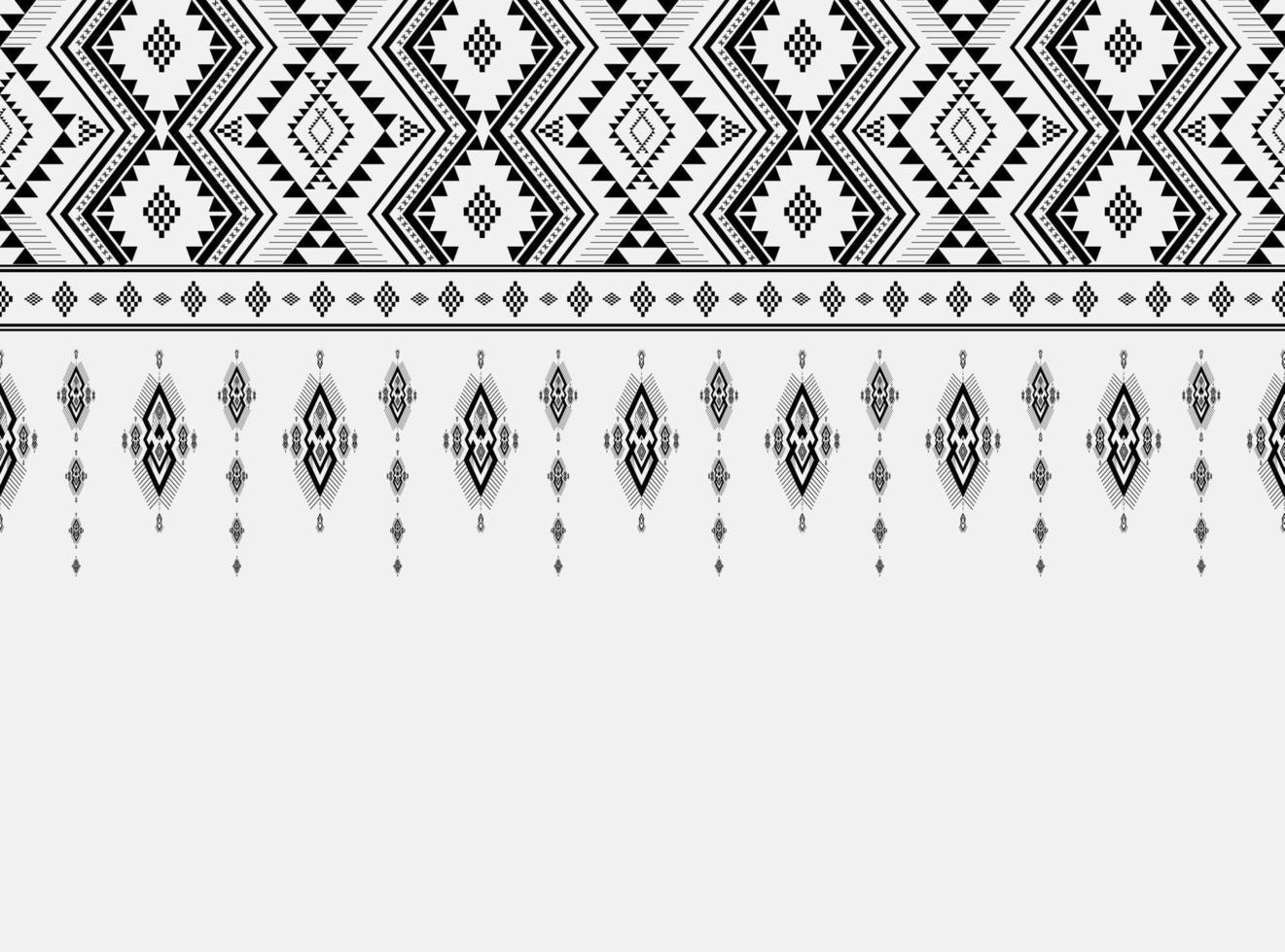 design de padrão étnico geométrico tradicional, uma textura usada para saia, tapete, papel de parede, roupas, embrulho, batik, tecido, roupas, moda, camisa e ilustração vetorial vetor