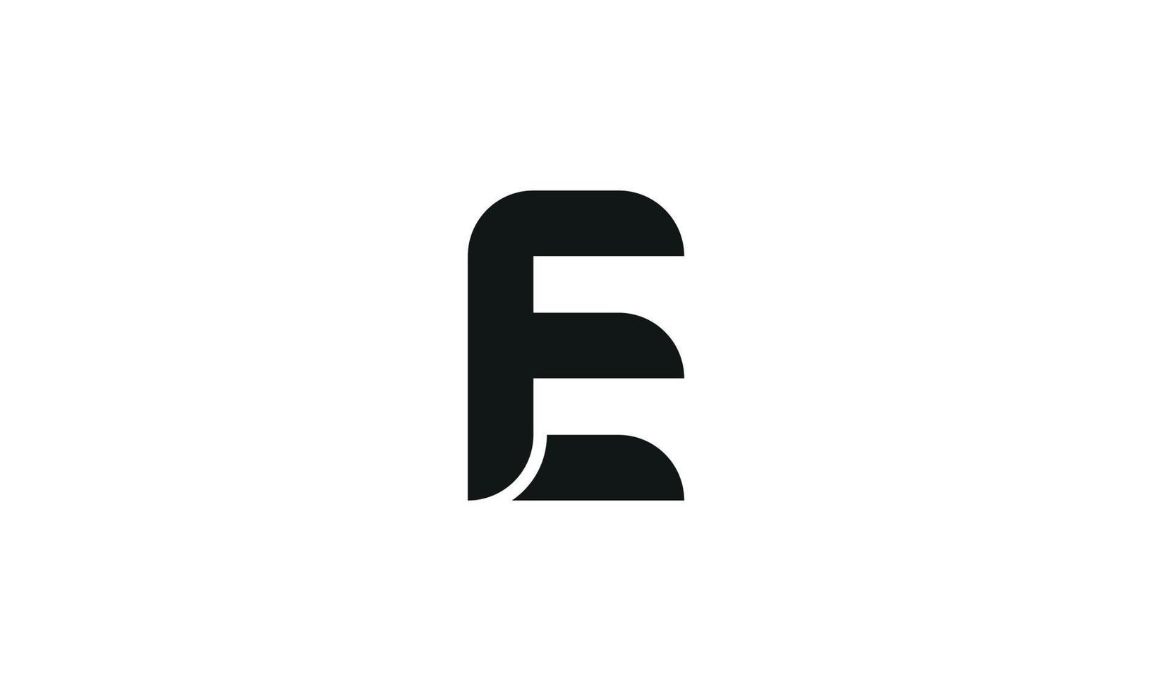 e carta logotipo. e. e logotipo ícone design ilustração vetorial. vetor