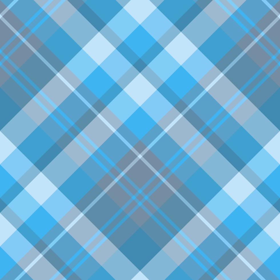 padrão sem costura em incríveis cores discretas de azul e cinza para xadrez, tecido, têxtil, roupas, toalha de mesa e outras coisas. imagem vetorial. 2 vetor