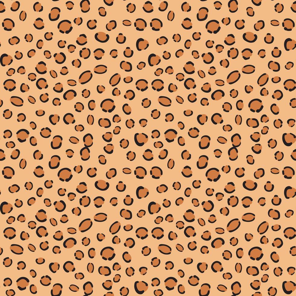 padrão de impressão de leopardo sem costura em bege. fundo moderno para tecido, papel, roupas. vetor