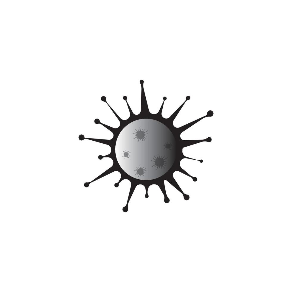 design de ilustração vetorial de ícone de micróbios de bactérias vetor