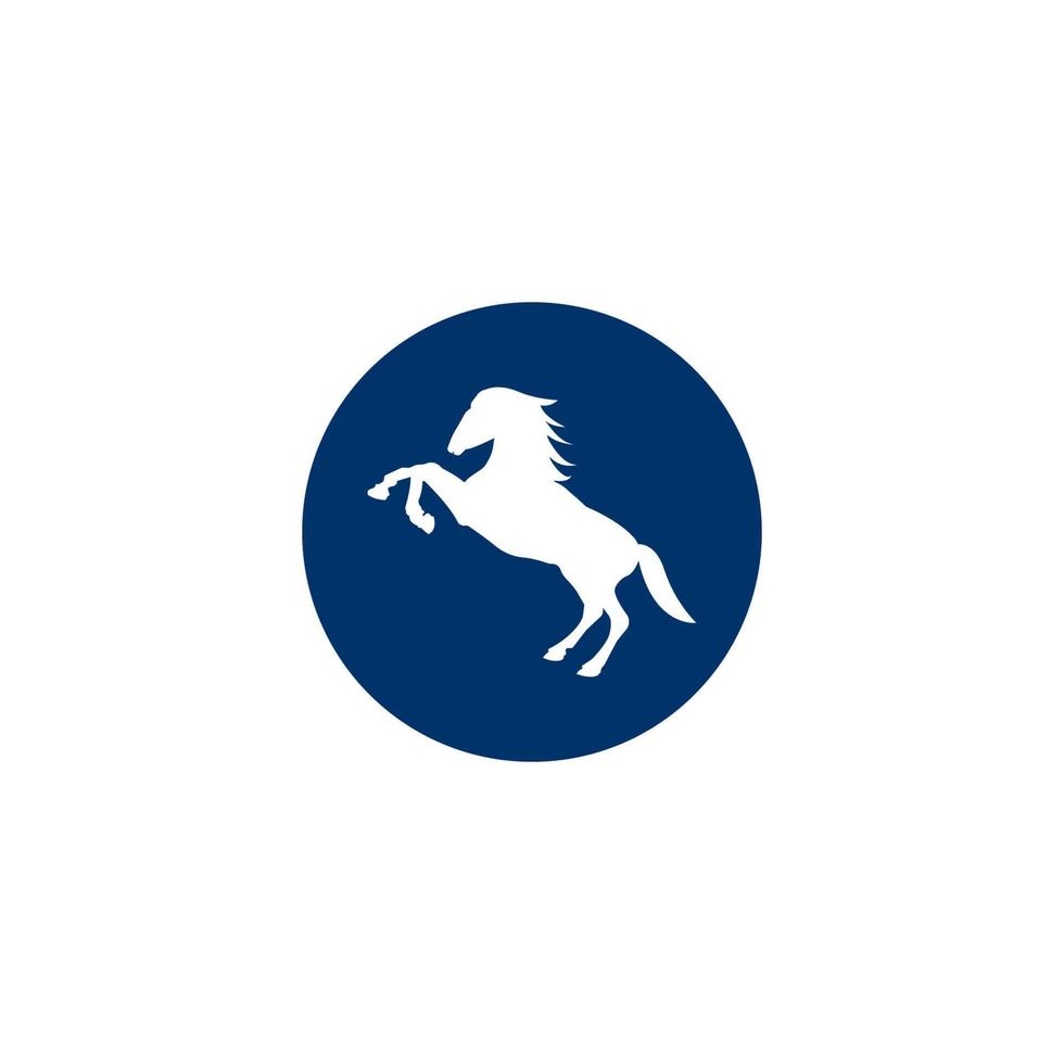 design de modelo de ilustração vetorial de logotipo de cavalo vetor