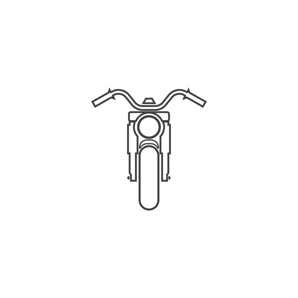 design de modelo de ilustração vetorial de ícone de motocicleta. vetor