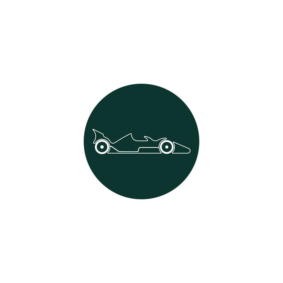 design de modelo de ilustração vetorial de ícone de carro de corrida. vetor