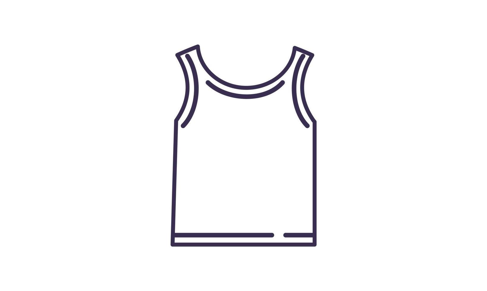 delinear o design do ícone do singlet do esporte vetor