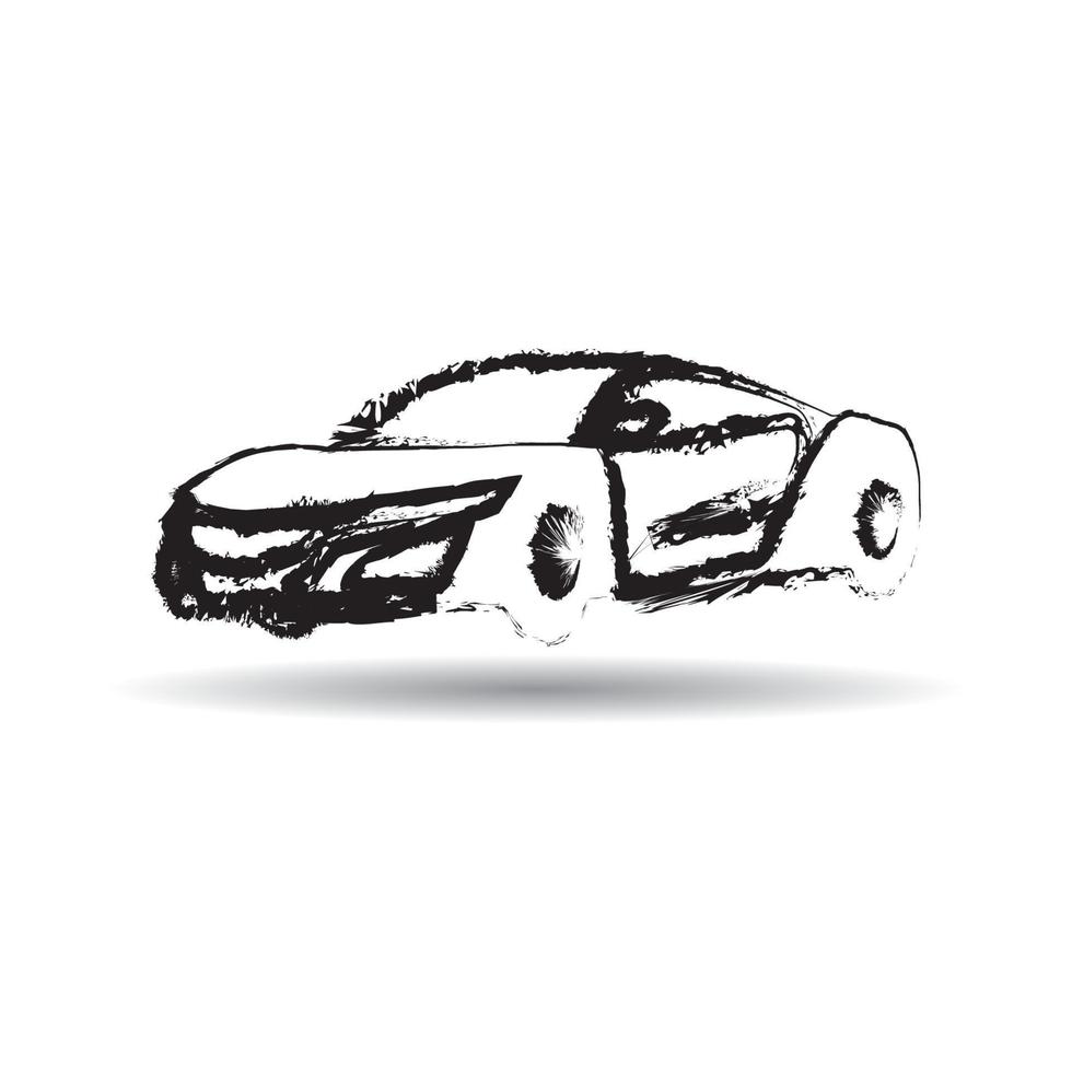 design de modelo de ilustração vetorial de ícone de carro. vetor