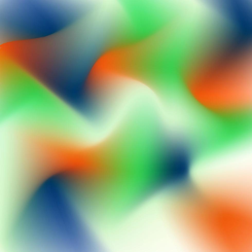 ilustração de gradiente de cor retrô verde laranja marinho. fundo gradiente de cor verde laranja marinho vetor