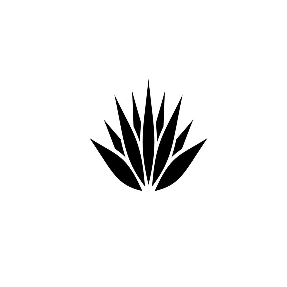 inspiração de design de logotipo de vetor de agave