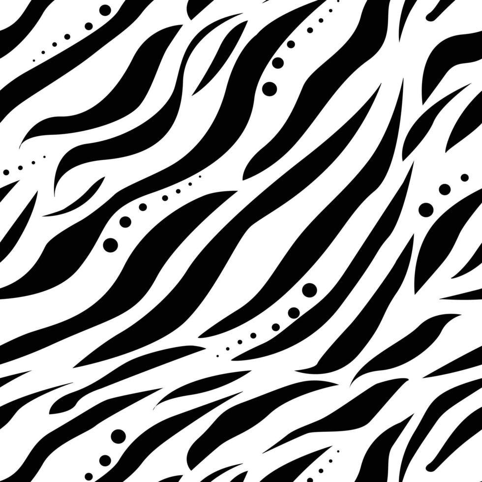 padrão perfeito de textura de pele de zebra vetor