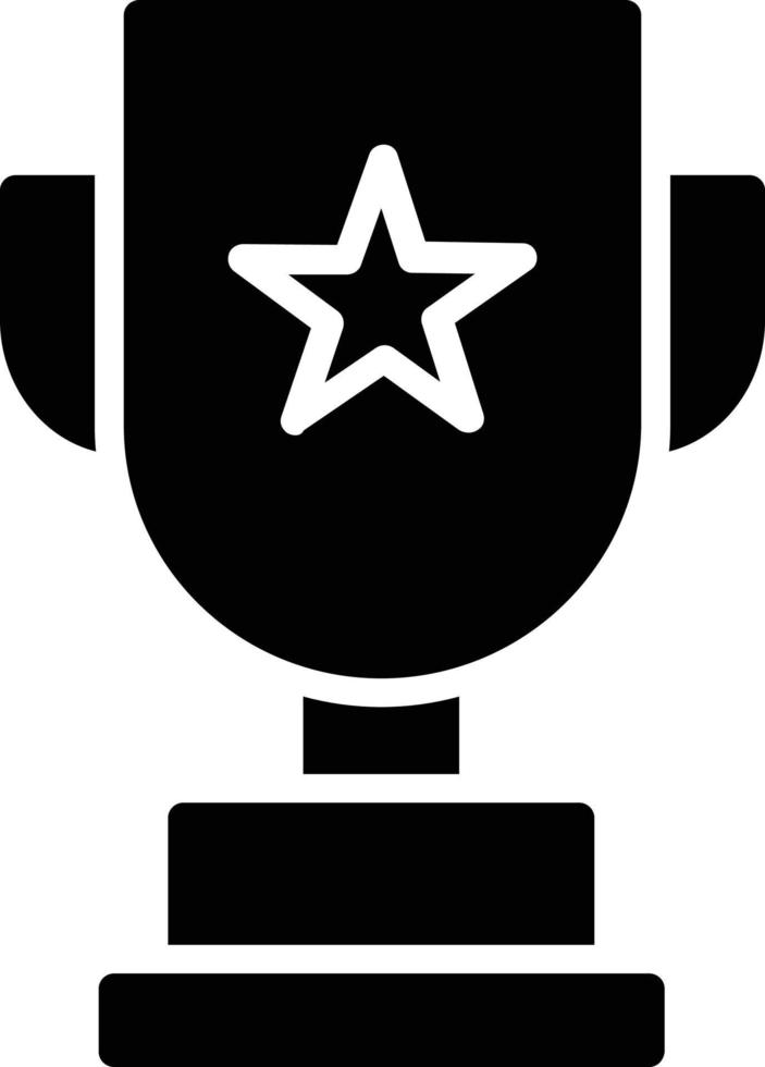 ícone de glifo de troféu vetor