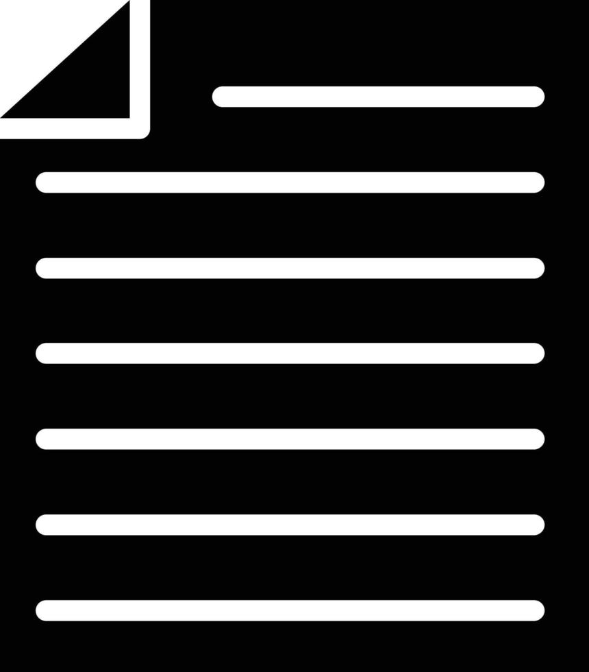 ícone de glifo de arquivo vetor