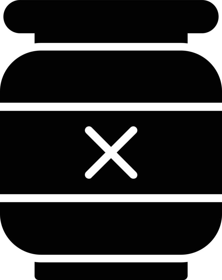 ícone de glifo de veneno vetor