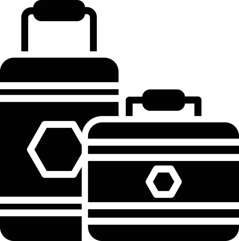 ícone de glifo de bagagem vetor