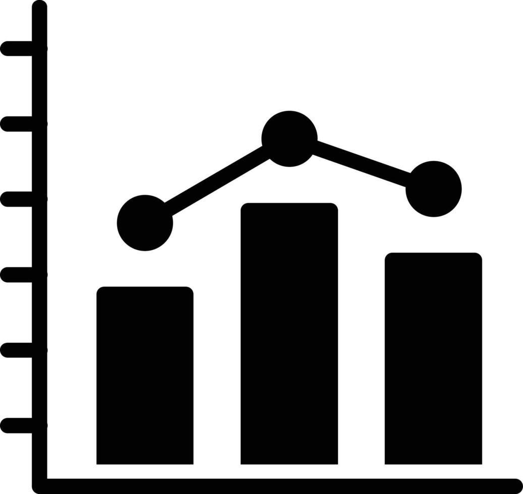 ícone de glifo de gráficos vetor