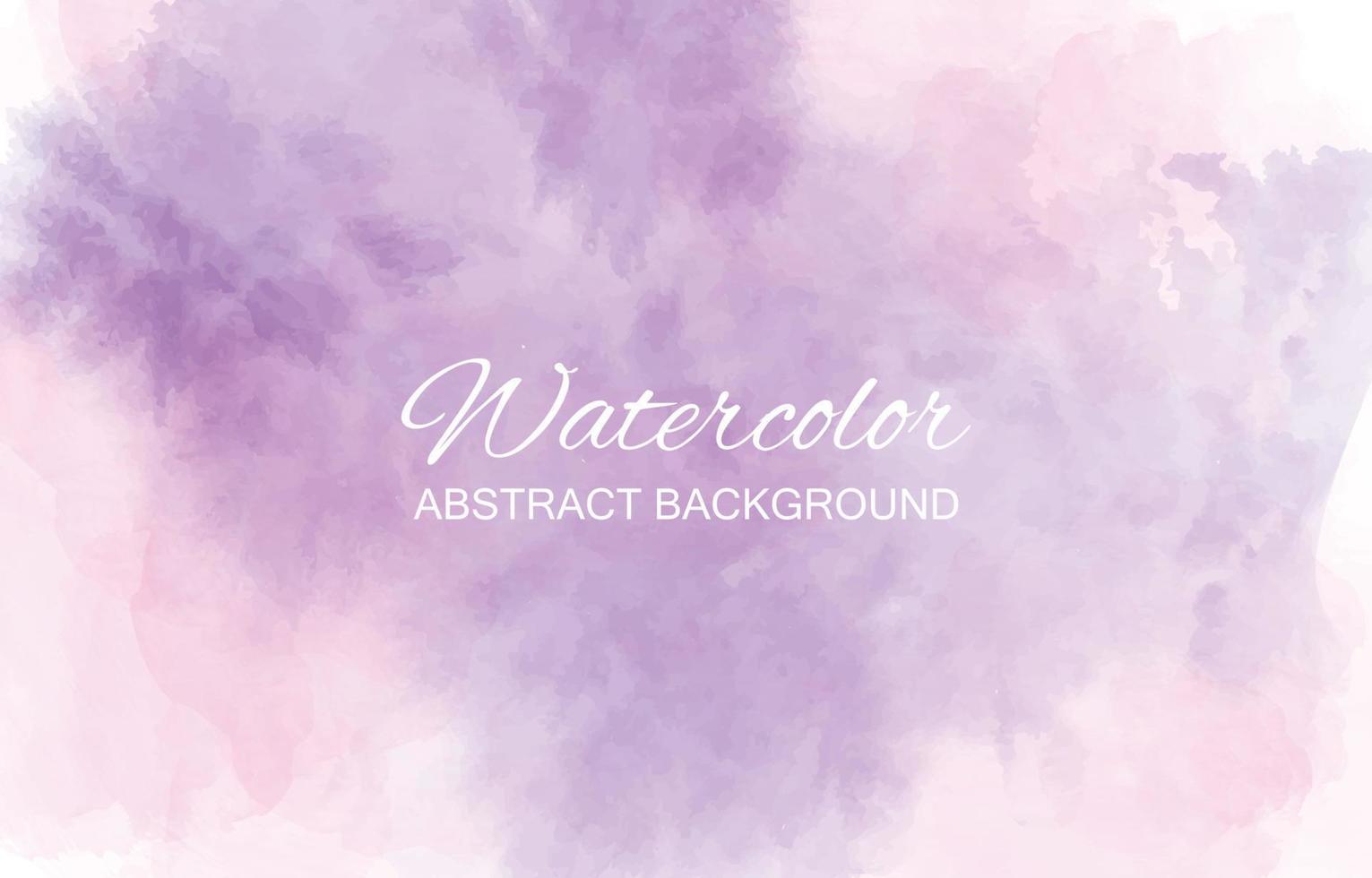 abstrato roxo e rosa aquarela textura horizontal de fundo retângulo. textura de estilo aquarela. cartão delicado. decoração elegante. ilustração vetorial vetor