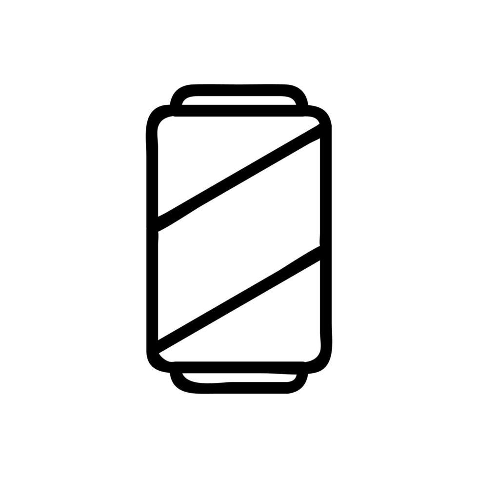 vetor de ícone de refrigerante. ilustração de símbolo de contorno isolado