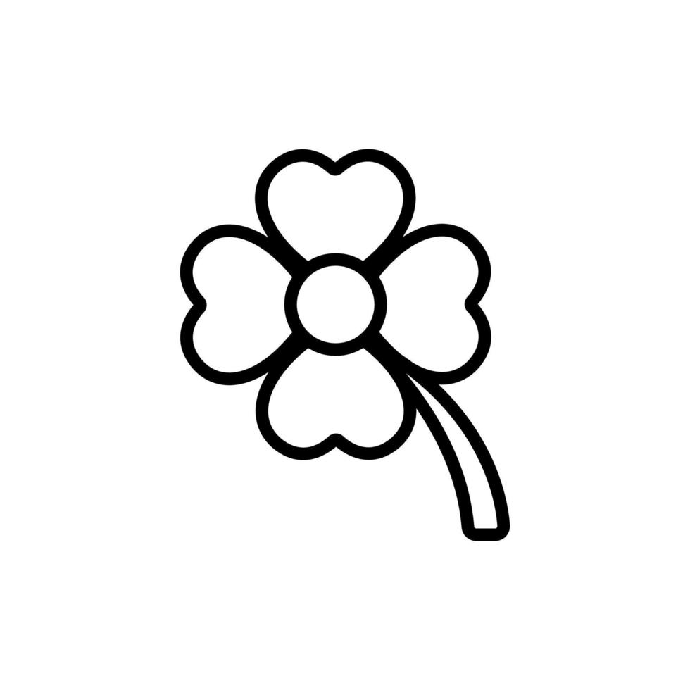 ilustração de contorno de vetor de ícone de flor selvagem