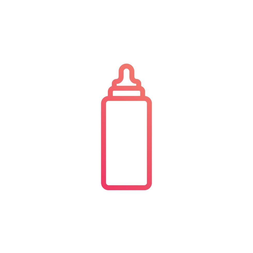 vetor de bebê de garrafa de leite para apresentação de ícone de símbolo de site