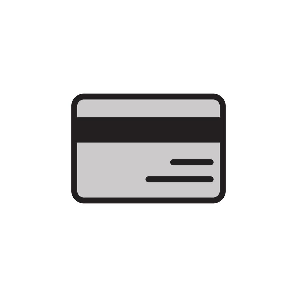 ícone do cartão de crédito eps 10 vetor