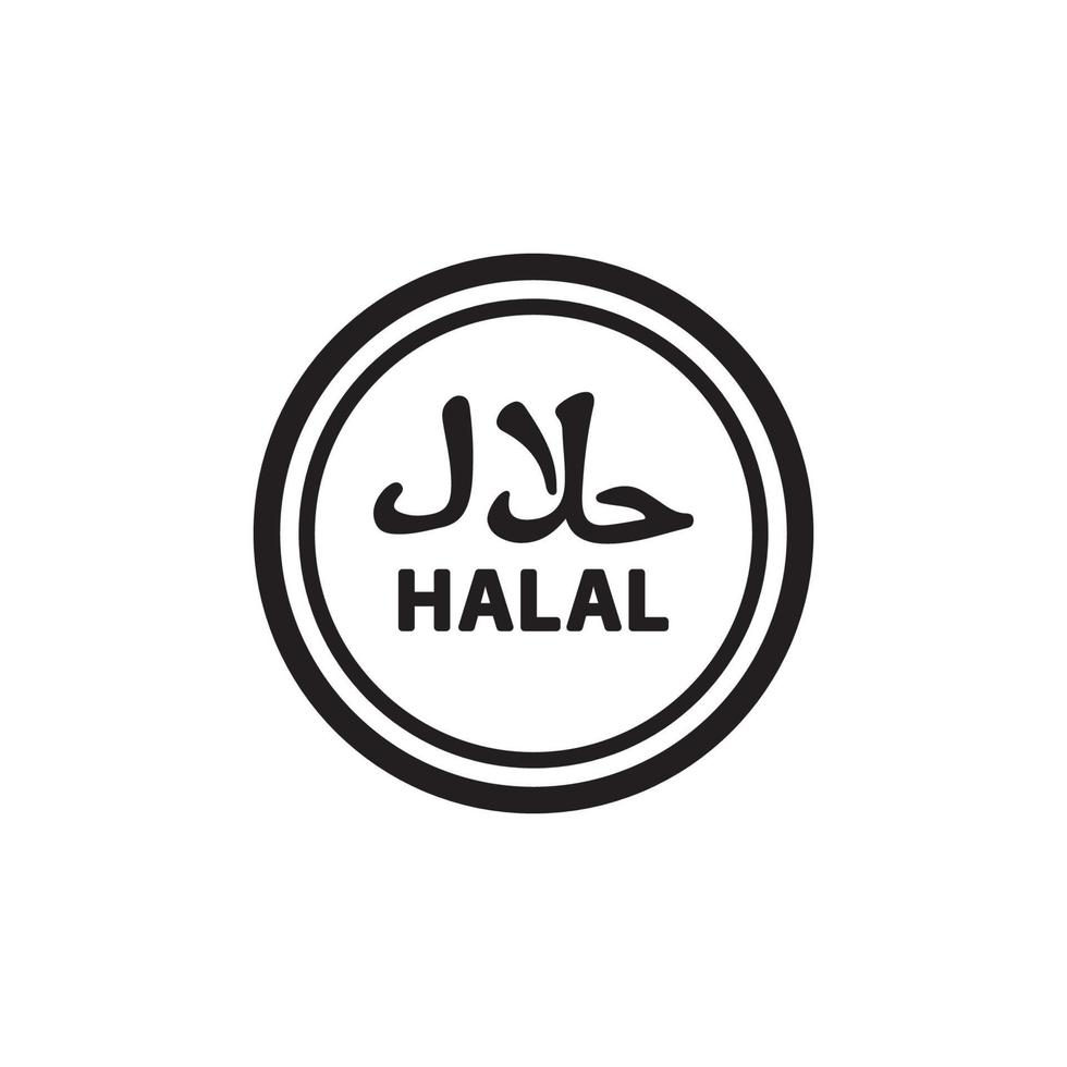 ícone halal eps 10 vetor