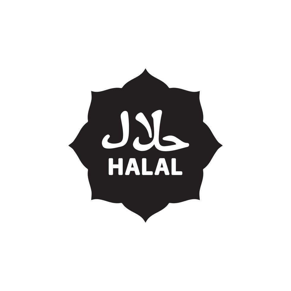 ícone halal eps 10 vetor