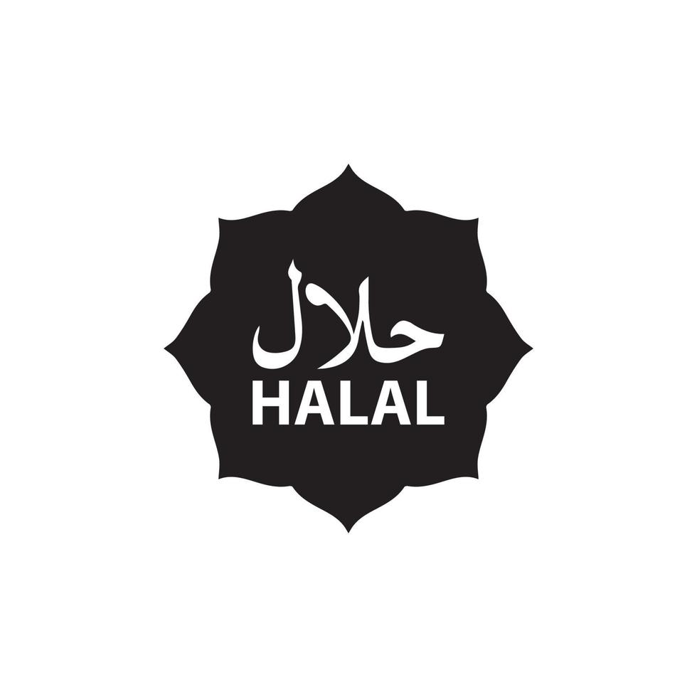 ícone halal eps 10 vetor