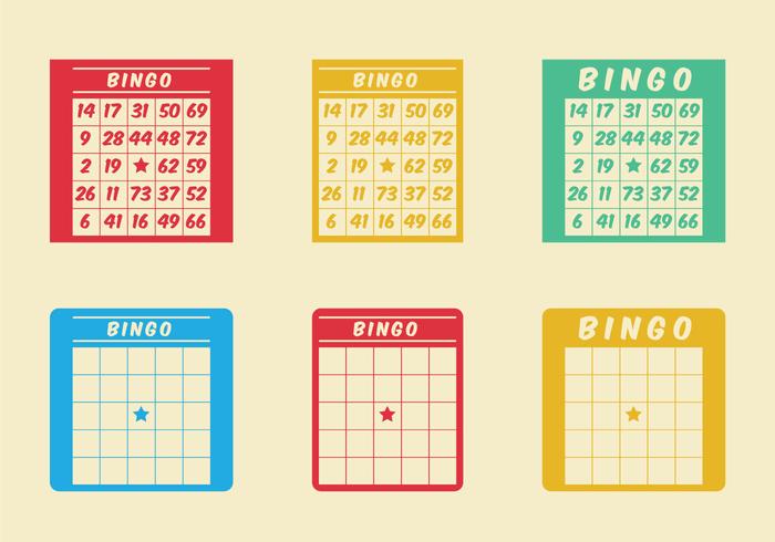 Ícone grátis do vetor do cartão de bingo